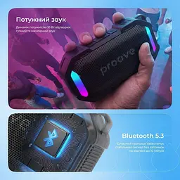 Портативна акустика Proove Black Rock 10W (APP) black/blue (PSBR1001AP23) - мініатюра 8