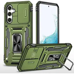 Ударостійкий чохол Camshield Army Ring для Samsung Galaxy S26+ Оливковий / Army Green