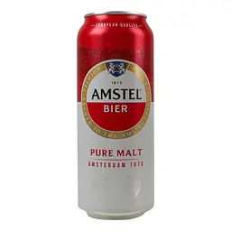 Пиво Amstel світле 5% 0.5 л з/б - мініатюра 2