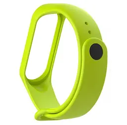 Силіконовий ремінець Primo для фітнес-браслета Xiaomi Mi Band 3 Lime - мініатюра 2