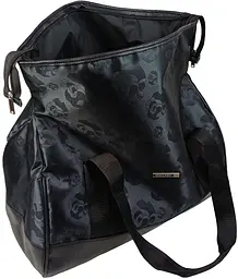 Сумка дорожня саквояж Wallaby 25 л 48×30×20 см Чорна - мініатюра 8