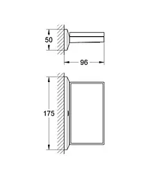 Полиця з мильницею Grohe Allure Brilliant 40504000, Хром - мініатюра 2