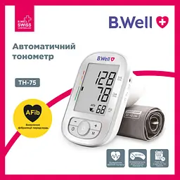 Автоматичний тонометр B.Well TH-75 з виявленням фібриляції передсердь AFib (TH-75-2650) - мініатюра 2