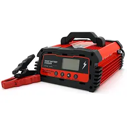 Автоматичне ЗУ для акумулятора DEMUDA 12V/24V (MF,WET,AGM,GEL), AC110/220V, DC14,8В/29,6В, Струм заряду 12V/8A, 24V/6A, LCD, крокодили