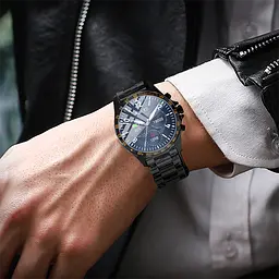 Розумний годинник Linwear LW09 Metal з вимірюванням кисню в крові (Чорний) - мініатюра 4
