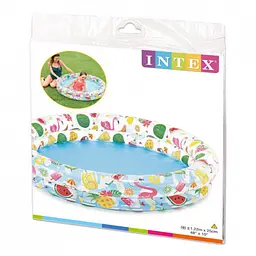 Дитячий надувний басейн Intex з ненадувним дном від 1 до 3 років 122-25 см 150 л (59421) - мініатюра 2