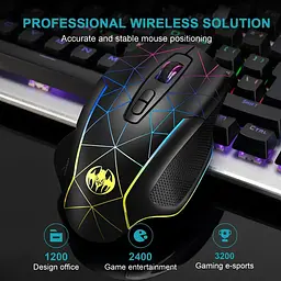 Бездротова ігрова миша Sundy PUBG M30 Black з акумулятором і підсвічуванням 2.4 ГГц - мініатюра 6