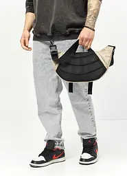 Велика чоловіча сумка бананка Sambag DynamicDart сіра 38 × 21 × 7 см (80411130m) - мініатюра 4