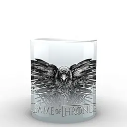 Кухоль GeekLand Game of Thrones ворон з лого GT.02.034.378 330 мл білий - мініатюра 3