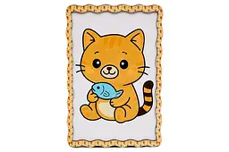 Набір для розпису за номерами Puz-22980 "Котик" дерев'яний, формат А5 PuzzleOk - мініатюра 3