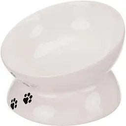 Миска Trixie керамічна для котів, 150 мл, d: 13 см, біла