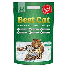 Наповнювач для туалету Best Cat Green Apple Силікагелевий 10 л (4820281500381)