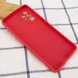 Силіконовий чохол Candy Full Camera для Samsung Galaxy A72 4G / A72 5G Червоний / Camellia - мініатюра 3