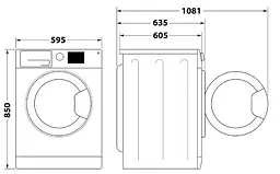 Пральна машина Whirlpool FFB 11469 BCV автоматична (6876243) - мініатюра 2