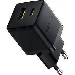 Мережевий зарядний пристрій Baseus Palm Fast Charger Type-C+USB 20W P10111608113-00 Black - мініатюра 4