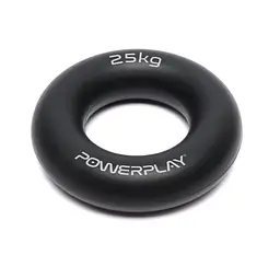 Еспандер кистьовий силіконовий PowerPlay PP-4324 Hand Grip Ring Hard 25 кг Чорний (PP_4324_25kg) - мініатюра 3