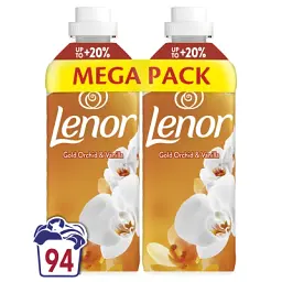Кондиціонер для білизни Lenor Золота орхідея і ваніль 94 цикли прання 2x987 мл - мініатюра 2