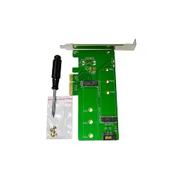Контролер Maiwo Multi-Size PCIex4 & SATA to M.2 (M-Key or B-key) KT015 SSD (45774) - мініатюра 3