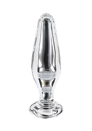 Анальна пробка Glass Worxx Star Sparkler 12 см (прозора)