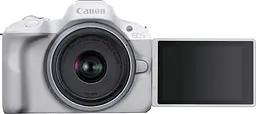 Бездзеркальний фотоапарат Canon EOS R50 Kit RF-S 18-45mm f4.5-6.3 IS STM White (5812C013) [88977] - мініатюра 5