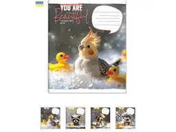 Зошит в косу лінію BRISK 12 арк. 25 шт./уп. ТВ-107 Спа
