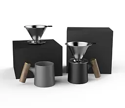 Чашка DHPO Wooden Mug CM450-03A, 450 мл - мініатюра 5