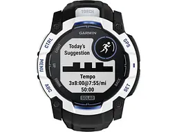 Смарт-годинник Garmin Instinct 3 50mm Solar Whitestone with Black Band (010-02935-03/43) - мініатюра 2
