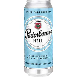 Пиво Paderborner Hell світле 5.1% 0.5 л з/б