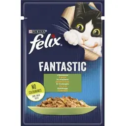 Вологий корм для кішок Purina Felix Fantastic з кроликом у желе 85 г (7613039835500)