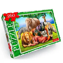 Пазл Тварини Африки Danko Toys C260-13-07, 260 ел.