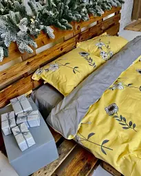 Комплект постільної білизни з компаньйоном TAG Tekstil R-T9228 Євро - мініатюра 2