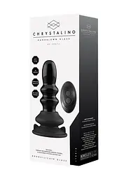 Скляний вібратор Chrystalino Ribbly, 11 см (чорний) - мініатюра 8