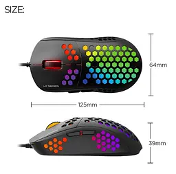 Ігрова миша Fantech X UX-2 RAPTOR PixArt 3360, 250IPS, 50G, 1200DPI Black - мініатюра 13