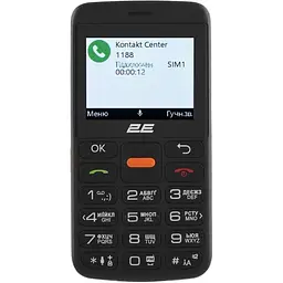 Мобільний телефон бабушкофон 2E T180 MAX Black 688130251051