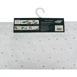 Килимок для душу трикутний Eco Fabric Сфери 72х51 см білий (7251-002) - мініатюра 7