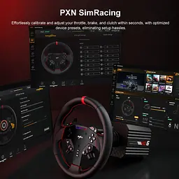 Руль и педали PXN VD6 Bundle for PC - миниатюра 13