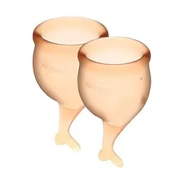Менструальні чаші Satisfyer Feel Secure, Помаранчеві