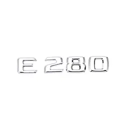 Емблема напис E280 для Mercedes-Benz E-Class хром 135х23 мм пластик (на скотчі)