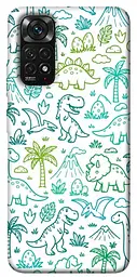 TPU чохол Demsky Dino pattern для Xiaomi Redmi Note 11 (Global) / Note 11S