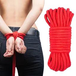 Мотузка для бондажу Latetobed Line Rope Red, 10 м (червоний) - мініатюра 4