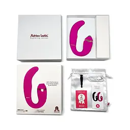 Вібратор Adrien Lastic My G із вакуумною стимуляцією клітора, 16х3.5 см рожевий - мініатюра 7