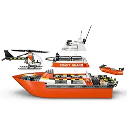 Конструктор LEGO City Рятувальний катер і гелікоптер берегової охорони 742 деталі (60504) - мініатюра 2