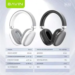 Навушники BAVIN BH-55 Hi-Res Black (HB-BH-55 BK) - мініатюра 9