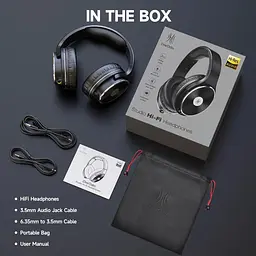 Гарнітура OneOdio Studio Hifi, 3,5мм/6,35мм, Black - мініатюра 3