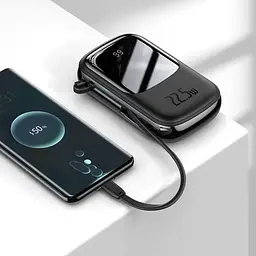 Портативна батарея Baseus Qpow Digital Display quick charg 20000 mAh 22.5 With Type-C Cable PPQD-I01 Black - мініатюра 8