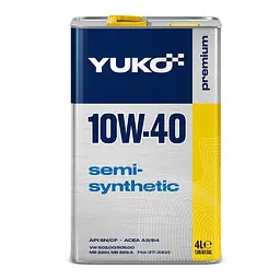 Автомобільна моторна олива YUKO SEMISYNTHETIC 10W-40 4л 4820070240153 - мініатюра 1