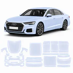 Антигравійна захисна бронеплівка за лекалами для Audi A8 D5 2017-2021 - повний кузов