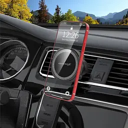 Універсальний автотримач Grand-X MT-15W MagSafe з зарядкою 15W (кріплення на дефлектор) (MT-15W) - мініатюра 5