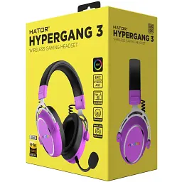 Навушники Hator Hypergang 3 Hi-Res SyncHUB Wireless Cyber violet (ESH52) - мініатюра 6
