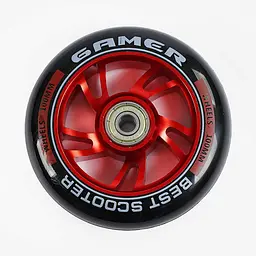 Колесо для трюкового самокату WH-3001/100 Best Scooter ЧЕРВОНИЙ, 100 мм PU, підшипник ABEC-9